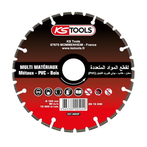 Disque diamant 125mm KS TOOLS 337.3003F pour meuleuse d'angle sans fil - 2