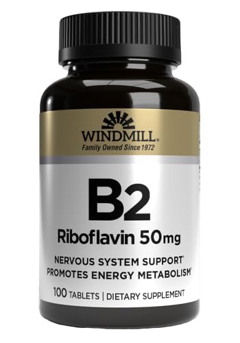 Windmill Vitamin B-2 50 mg Tablets - 100 ea (2 Pack)