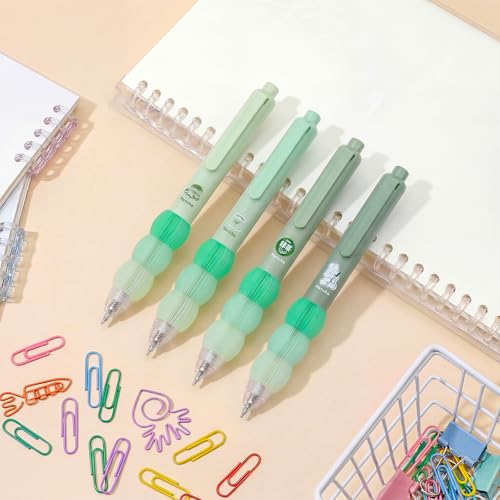Temiary 4 bolígrafos gel retráctiles finos 0.5mm miniatura 6
