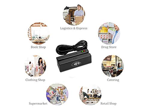 SZiTW MSR100-RF 2 in 1 USB tracks 1/2/3 Magnetic Stripe Card Reader and RFID Card Reader/Writer With SDK Software For POS System