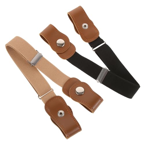 2Pcs Elastic Waist Belt for Flexible and Stylish Buckle Design for Boys for Everyday Wear and Special Occasions