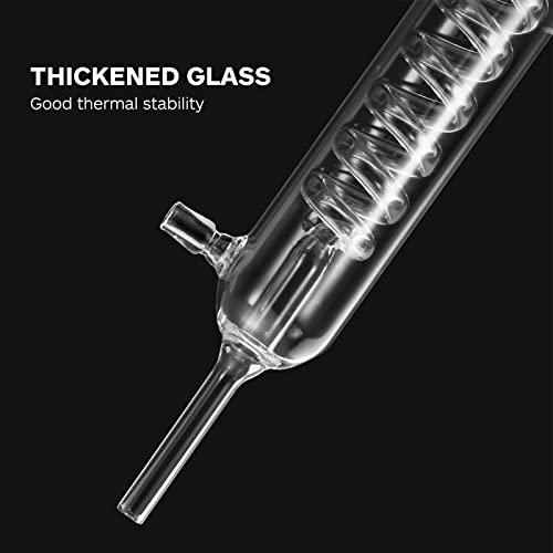 Distillation Chemistry Lab Glassware Tube Glass Chemistry Laboratory Tube Allihn Condenser Glass Soxhlet Extractor For Glass Condenser Pipe School Glass Hose Connection #TOP4