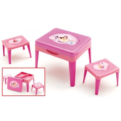 Ipae Progarden S.P.A. - Mesa+2 Taburetes Infantil Disney Princesas