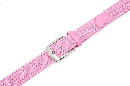 Image of Fabio Valenti Canvas Elastic Fabric Woven Stretch Braided Belts for Men Women Junior with Multicolored /Full Sizes