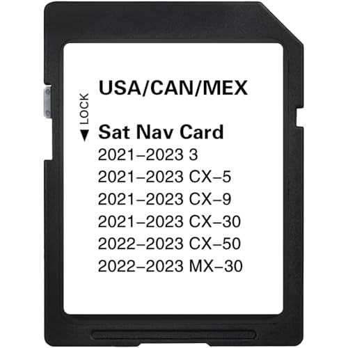 Premium Latest Navigation SD Card Seamless Map Update for CX-5(2021-23) CX-30(2021-23) 3 Hatch/Sedan(2021-23) CX-9(2021-23) CX-50(2022-23) MX-30(2022-23) USA/CAN/MEX VIN Check Required