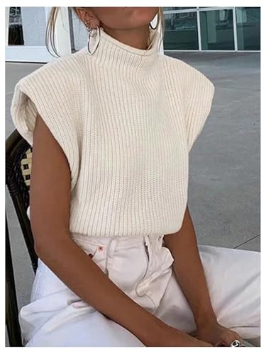 Floerns Women's Dolman Sleeve Knitted Sweater High Neck Loose Fit Pullover Tops3