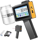 Impressora Jato de Tinta Portátil com Cartucho de Tinta Incluso, Tela Touch 4,3', Resolução até 600DPI, Velocidade 50m/min, Bivolt 127/220V Bateria 2200mAh, Imprime Texto, Data, Logo, Código de Barras