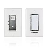 SK-7 Wireless DIY Easy to intall 3-Way Dimmable On Off Anywhere Lighting Home Control Dimmer Wall Switch Set, no neutral wire required.