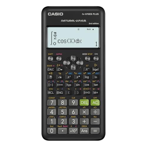 Casio FX 570ES Plus 2   Calculadora Científica, 417 Funciones, 11 x 77 x 162 mm Negro