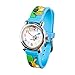 Reloj para Niños de Vinmori, Reloj de Cuarzo con Dibujos Animados Bonitos en 3D Resistente al Agua. Regalo para Chicos, Niños y Niñas (Remolque Azul)