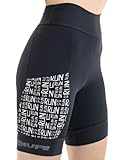 Bermuda para Corrida de Compressão HUPI Run Run Feminina Longa, Cor: PRETO, Tamanho: G