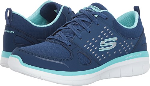 Skechers Synergy 2.0 Rising Star Navy/Light Blue Womens 8.5
