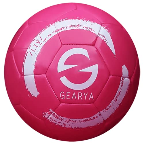 Gearya Pink Soccer Ball For Kids Size 3, For Youth, Toddler, Children Players Ages 4-8, Girls & Boys Soft Touch #TOP30