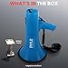 Pyle 40W Megaphone Siren Bullhorn Speaker, Portable and Lightweight Automatic Bullhorn for Indoor and Outdoor Use, 800 Square Yards Projection Range, Use as Siren/Music (Blue)