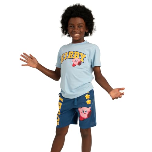 Bioworld Kirby Collegiate Style Short Sleeve Tee and Matching Lounge Shorts 2-Piece Set2