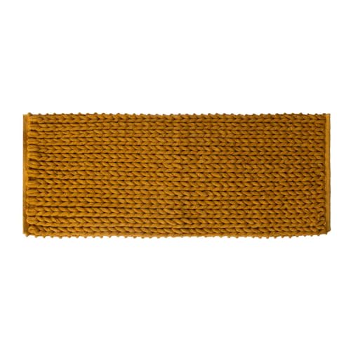 5five - tappeto da bagno colorama giallo senape 50x120cm