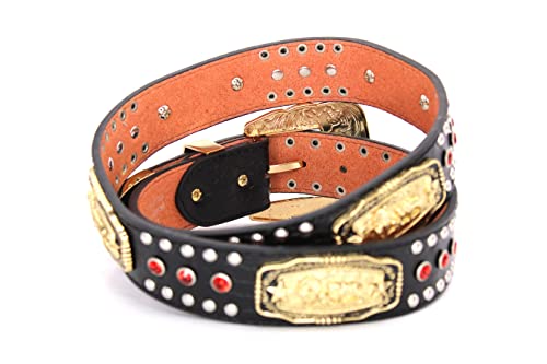 West Star Concho Belt Mens Women Western Cowboy Leather Belt Longhorn Horse Rooster Cowboy Prayer Sheriff Star Decoration2