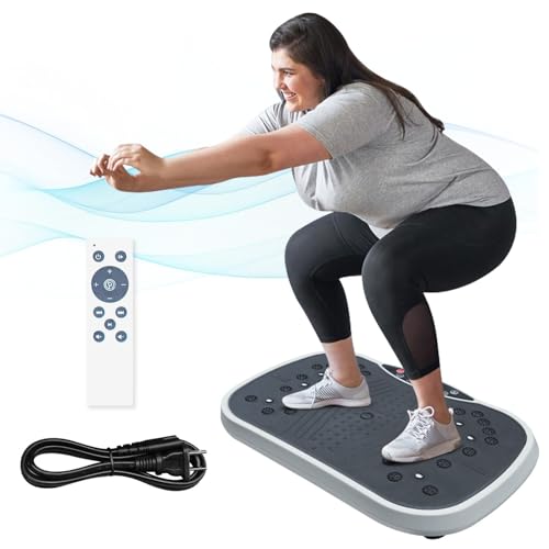 Plataforma Vibratoria para Ejercicio en Casa - Equipo de Entrenamiento para Pérdida de Peso y Tonificación en Gris miniatura 1