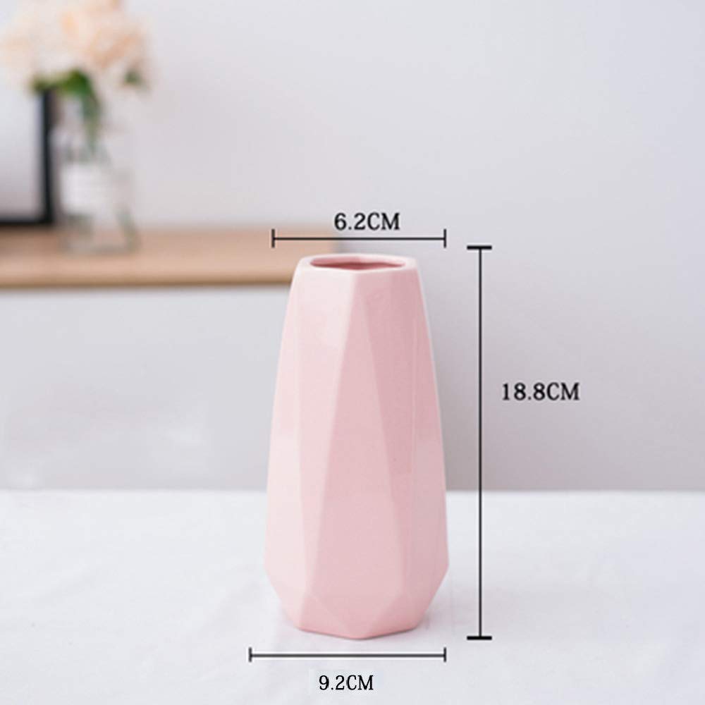 Amazon.co.jp: 花瓶ピンク 花瓶おしゃれ大きいかびん陶器花器フラワー
