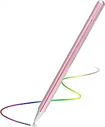 Caneta Pen Ponta Fina 2 em 1 Stylus Tela Touch Screen Universal Tablet Celular Ultrabook (Rosa)