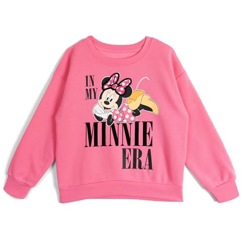 Disney Junior Girls Fleece Pullover Sweatshirt and Jogger Pants Outfit Set Toddler to Big Kid Sizes (2T - 14-16)2