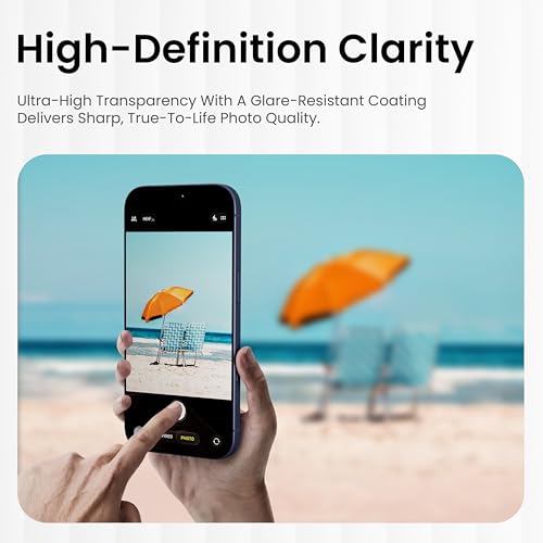 Image of CASEGEAR Clear Pro Camera Lens Protector Compatible With iPhone 17 Pro Max | HD Clarity | Scratch Resistant | Complete Coverage | Easy Installation | Deep Blue