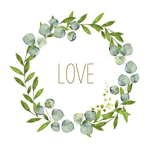 20 servilletas Love im Kranz para ocasiones especiales Cover