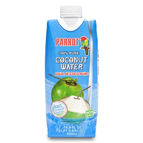 Image of Parrot Brand 100% Pure Coconut Water 16.9 fl.oz.(Pack of 12)