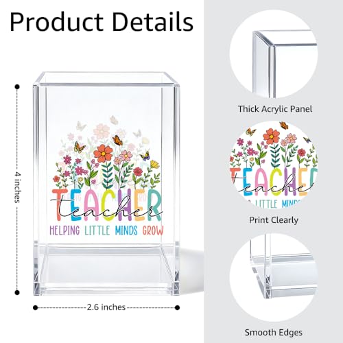Image of Teacher Pen Pencil Holder for Desk, Funny Teacher Desk Accessories