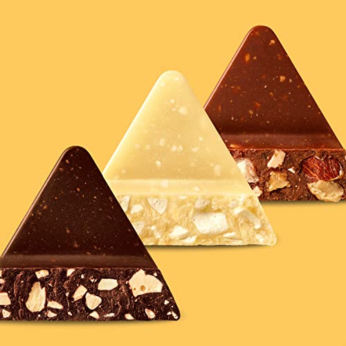 Toblerone Tiny Swiss Chocolate Gift Set, Dark Chocolate, White Chocolate, Milk Chocolate Candy Bars With Honey & Almond Nougat, 12.1 Oz (43 Pieces) #TOP2