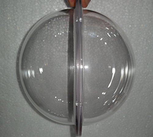 Supremetech Acrylic Dome/Plastic Hemisphere - Clear - 5" Diameter, 1/2" Flange With Pre-Drilled Holes #TOP3