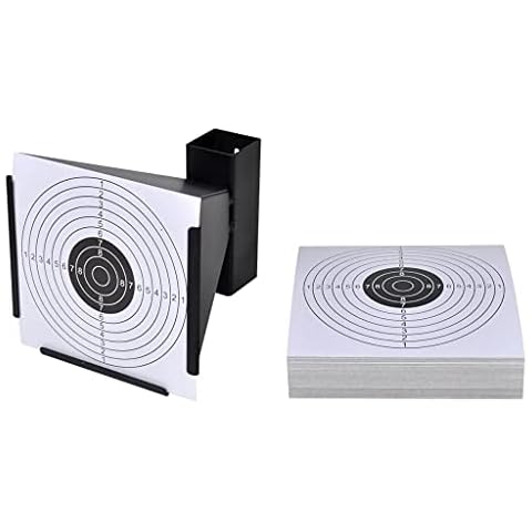 Soporte para blancos de tiro + 100 dianas de 14 cm de vidaXL Cover