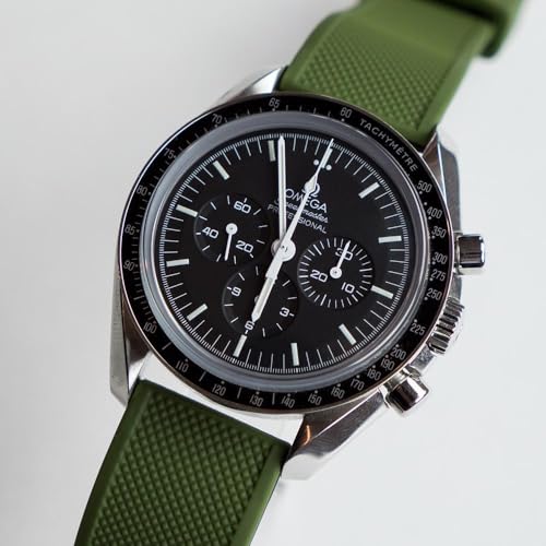 Image of BARTON Elite Silicone Watch Bands - Quick Release - Choose Strap Color & Buckle Color (Stainless Steel, Black PVD or Gunmetal Grey) - 18mm, 20mm, 22mm & 24mm Watch Straps