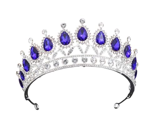 Women's Princess Tiara Crown Headband Elegant Queen Bride Bridal Hair