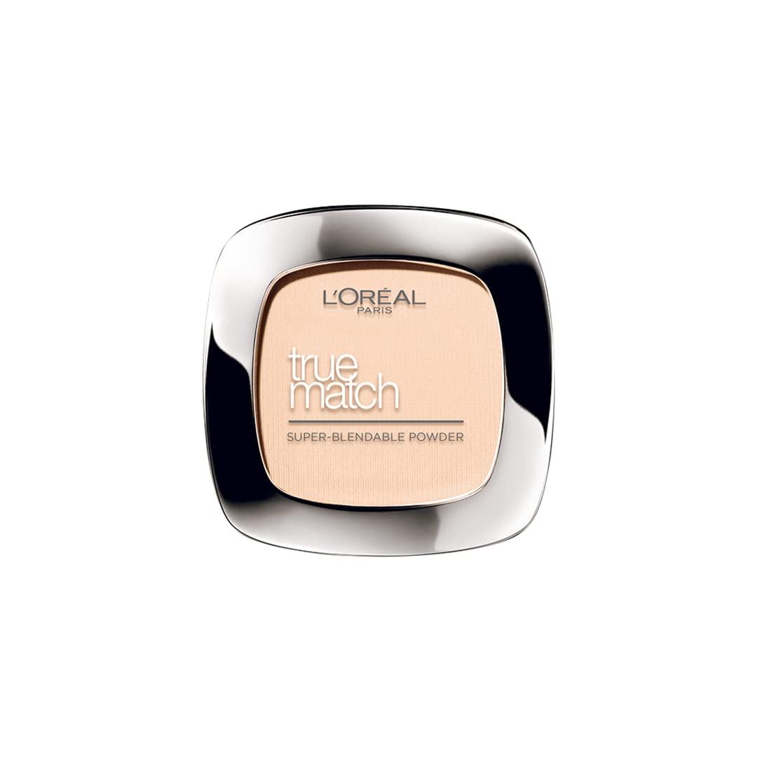 L’Oreal Paris Pressed Powder Foundation, Lightweight and Blendable, Verstile Coverage, Matches Skintone, True Match, Golden Beige D3W3, 9g