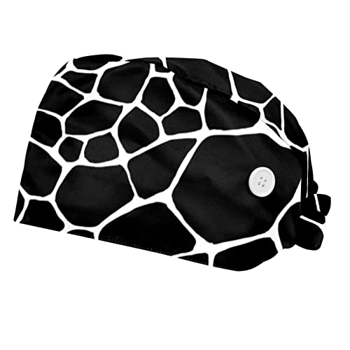 Couvre-chef unisexe girafe lot de 2 pour éviter les cheveux dans les yeux au travail