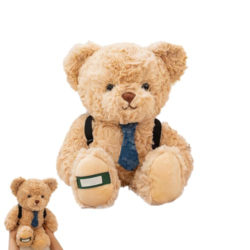 Generico Oso de peluche – Oso de peluche con suave oso de peluche para la casa | Mejor e ideal para niños adultos viajes dormitorio sofá salón guardería mesita de noche Navidad d