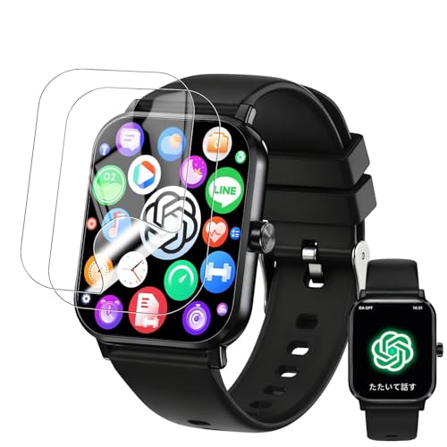 YCJDP TPU���_��t�B���� �Ή� KAKA TK19 �X�}�[�g�E�H�b�` 1.83�C���` �ی�t�B���� ���������x(���˒ጸ) ������ɋ��� �w��h�~ �_�� ��U�h�~ (2���Z�b�g)