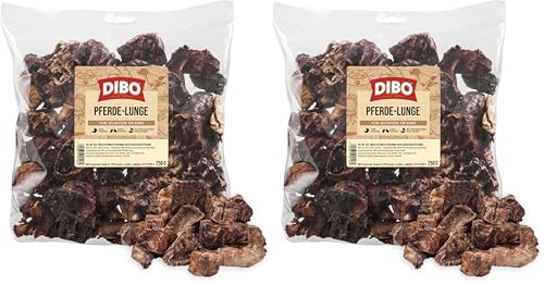 DIBO Pferde-Lunge, 250g-Beutel, der kleine Naturkau-Snack oder Leckerli für Zwischendurch, Hundefutter, Qualitätskauartikel ohne Chemie (Packung mit 2)