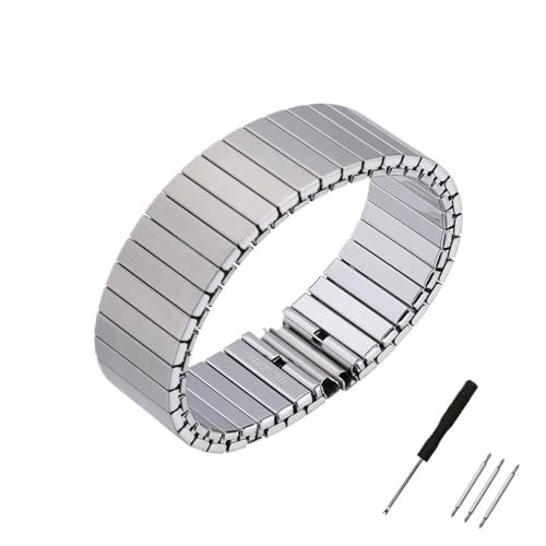Bracelet montre acier inoxydable extensible 14mm-22mm universel