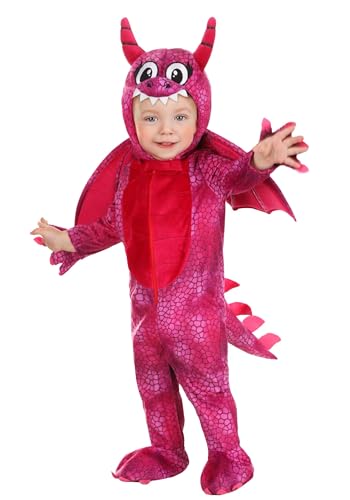 Disfraz Completo bebé dragón magenta con alas