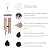 UpBlend Outdoors Wind Chimes for Outside, Gift for Mom, Deep Tone, Sympathy Gifts for Loss of Loved One, Patio Decoration, Memorial Windchimes, 28" Gold