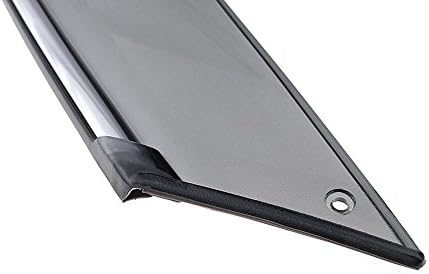 WellVisors Window Visors Wind Deflectors Compatible with Toyota Highlander 2008-2013 with Chrome Trim Rain Guards 3-847TY016