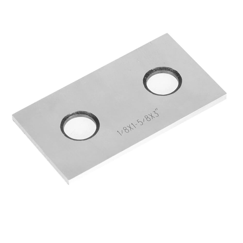 Juego de 10 pares de bloques paralelos de acero endurecido de 1/8 x 3 pulgadas, espaciadores de tornillo de banco con caja de madera para fresado y metalurgia