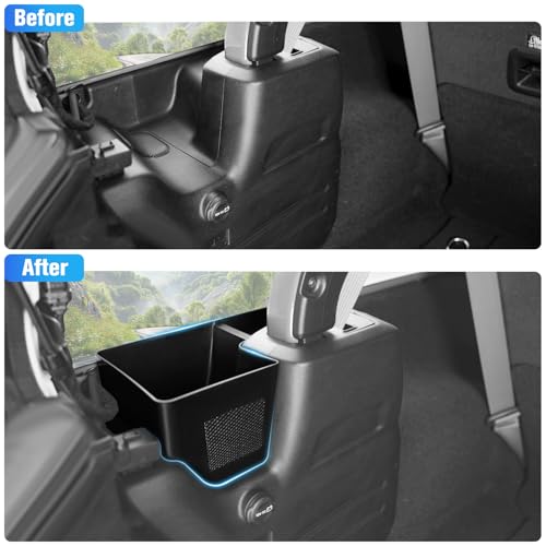 LitMiRaCle Wheel Well Storage Bin for Jeep Wrangler JL 2018-2023, Cargo Organizer Side Trunk Storage Box for Jeep Wrangler JL JLU 2018-2023 Interior Accessories, Left & Right Side