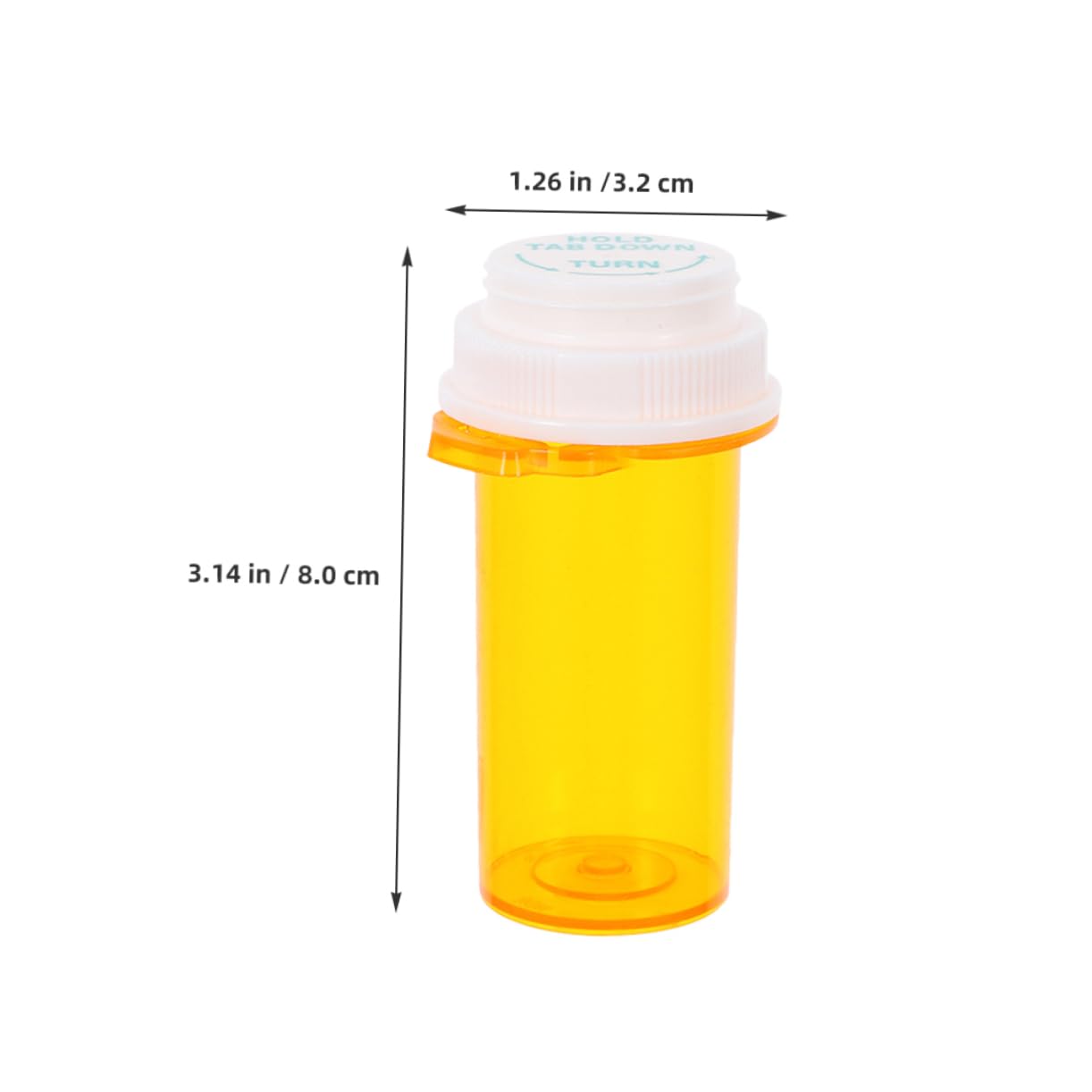 Didiseaon Small Pill Bottles Travel Medication Case Plastic Lightweight for Earrings Capsules Portable Organizer Multi-Purpose