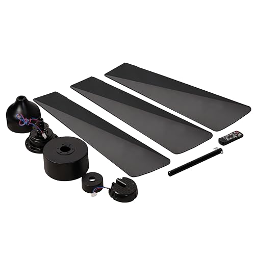 Image of eFF4 Fabulous 1320mm 3 Blade 5 Star BLDC Ceiling Fan, Black, Aerodynamic ABS Blades