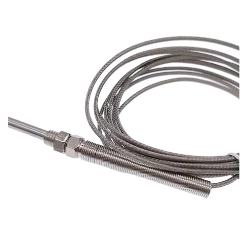 Sensor de termopar tipo K de acero inoxidable y sonda 150mm con cable 4m para alta temperatura 4