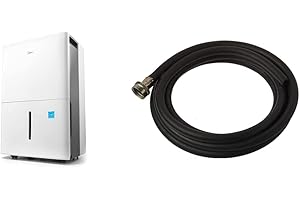 Midea MAD50C1ZWS Dehumidifier and Eastman Washable Rubber Washing Machine Drain Hose