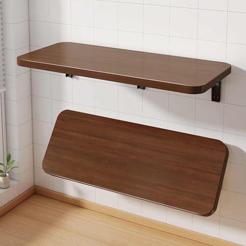 Bureau flottant compact pour petits espaces, table rabattable 40x40cm - 2